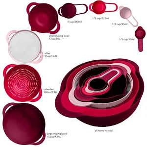 8pk Kitchen Mixing Bowl Set