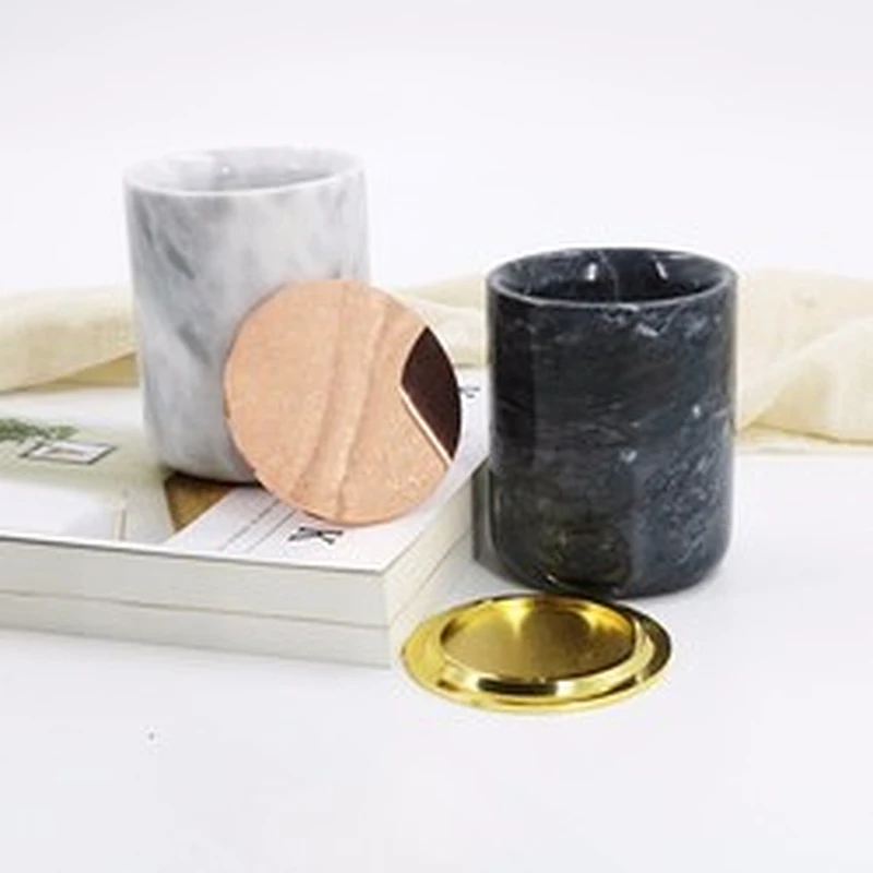 Marble Candle Jar