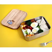 bamboo lunch box with lid