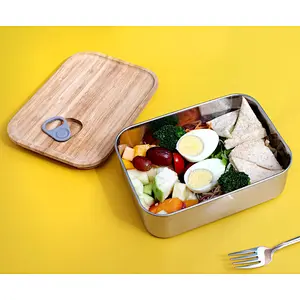bamboo lunch box with lid