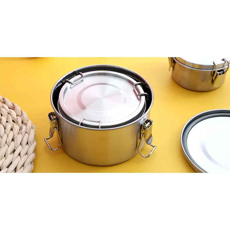 Sealed round shape food container