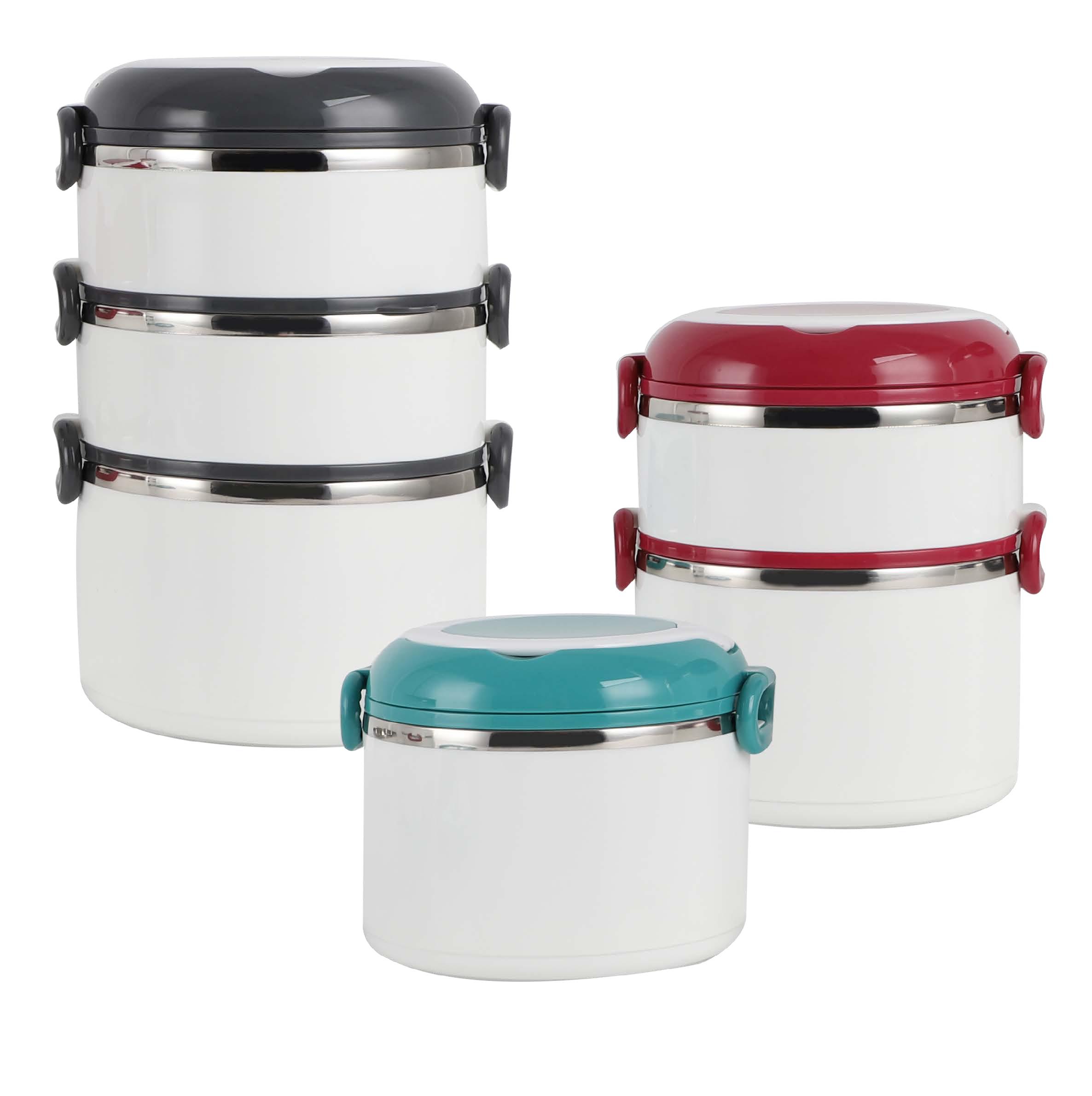 3 layers stainless steel round tiffin box