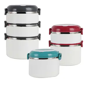 3 layers stainless steel round tiffin box