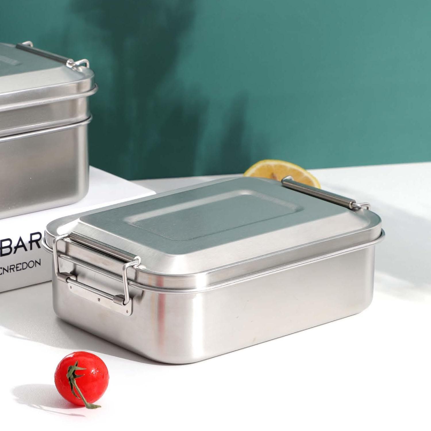 Stainless steel single layer lunch box