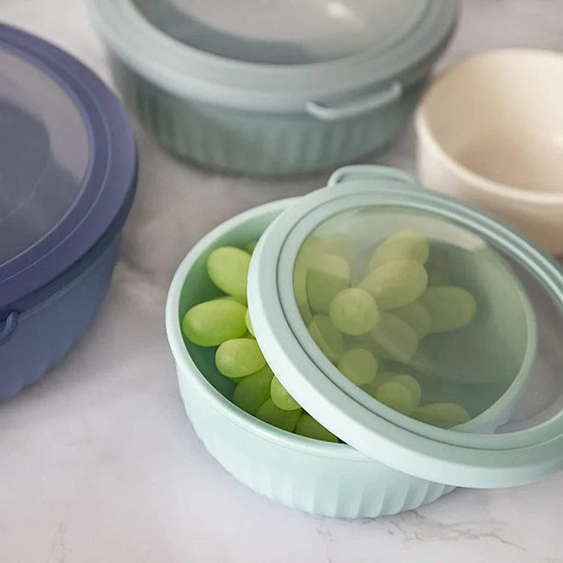 8 Piece Nesting Plastic Mixing Salad Bowl Set with Lids