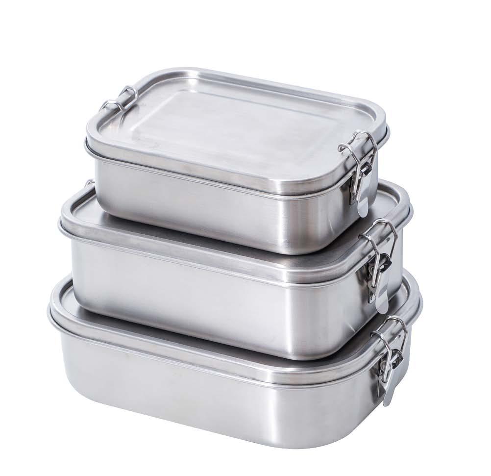 Sealed rectangular lunch box