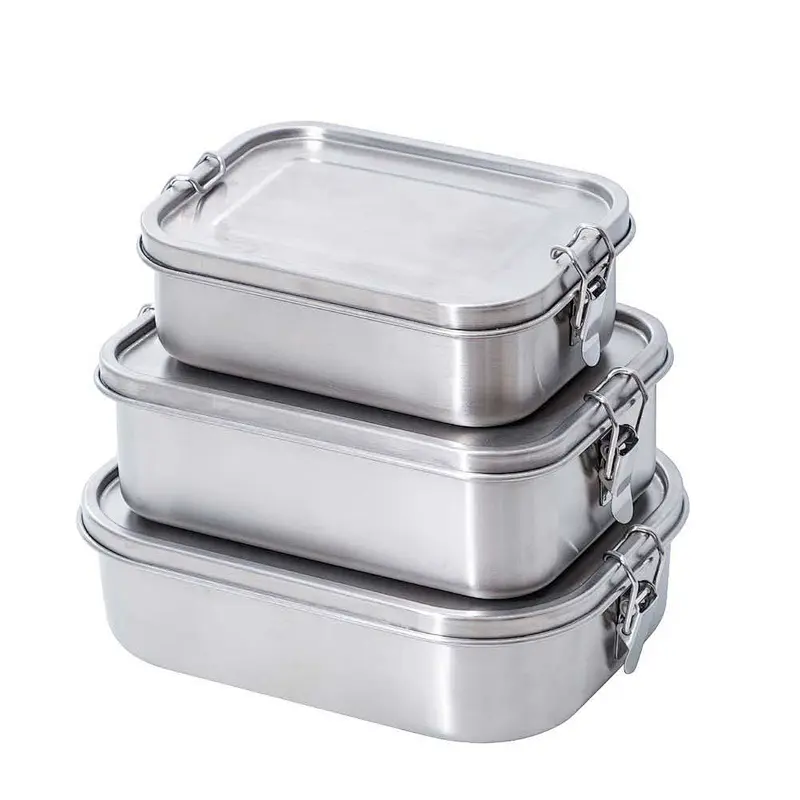 Sealed rectangular lunch box