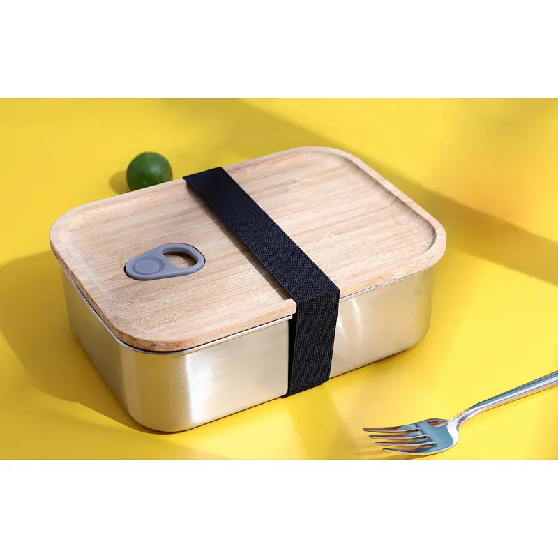 bamboo lunch box with lid