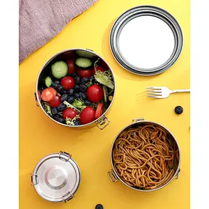Sealed round shape food container