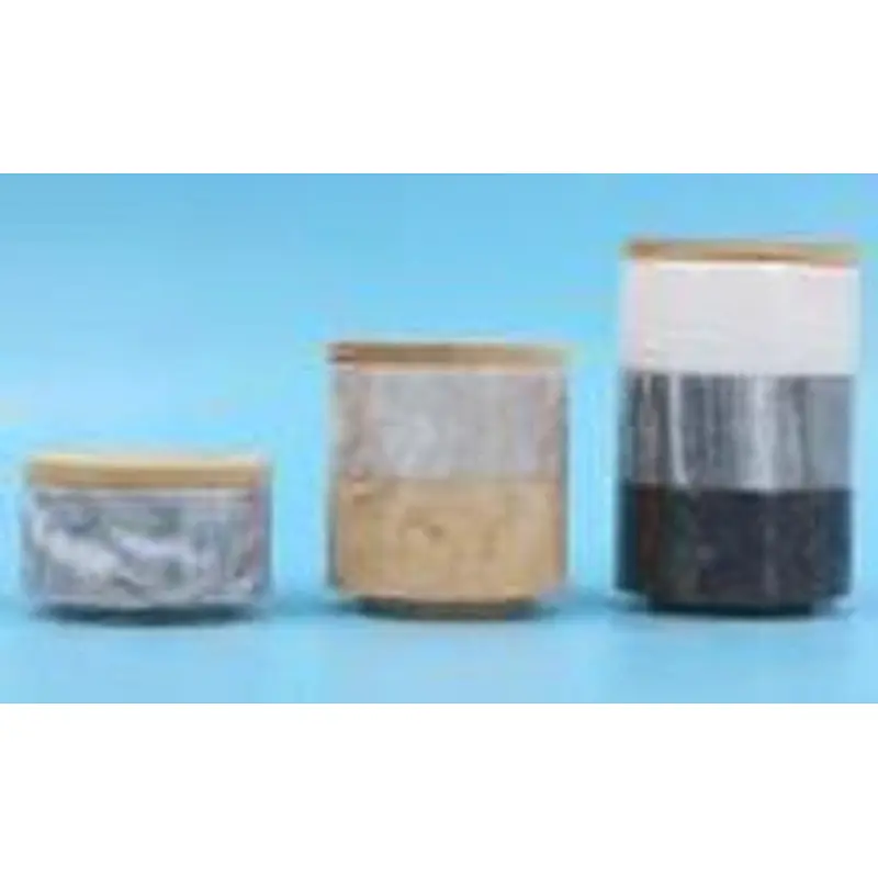 Marble Stacking Pinch Pots with Wood Lid