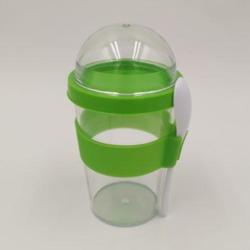 yogurt cup with spoon