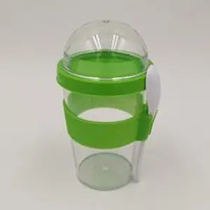 yogurt cup with spoon