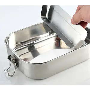 Sealed rectangular lunch box