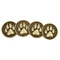 Pet dog footprint embroidered patch
