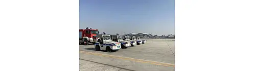 Smart Airport Construction - The First Domestic Apron Unmanned Luggage Cart Tractors Settled in Urumqi International Airport