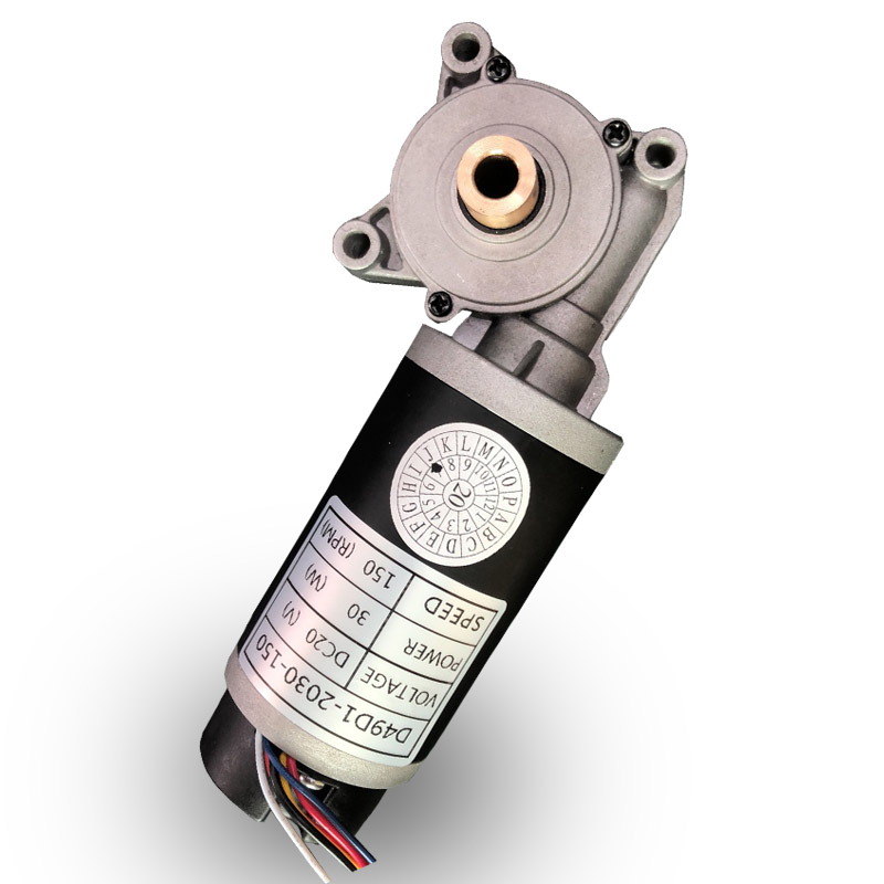 12v 24v 36v 30w Carbon Brush Gear DC motor for lift table 49mm