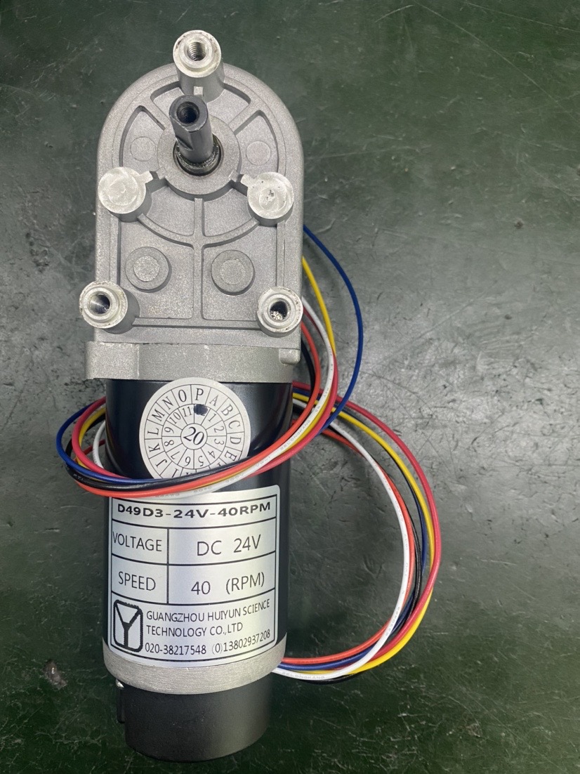 12v 24v 36v carbon brush gear DC motor 49mm
