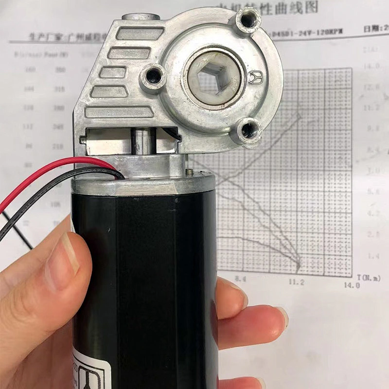 12v 24v 36v DC carbon brush gear DC motor for lift table 45mm