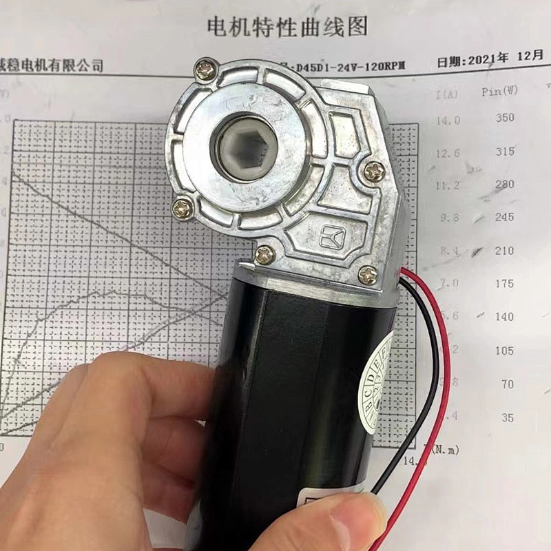 12v 24v 36v DC carbon brush gear DC motor for lift table 45mm