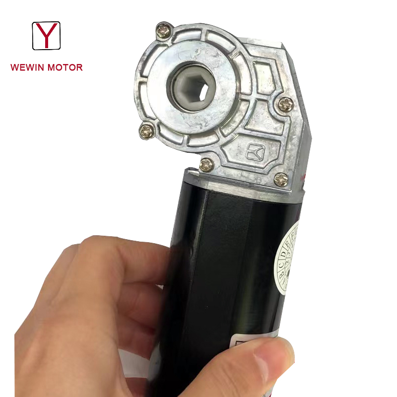 12v 24v 36v DC carbon brush gear DC motor for lift table 45mm