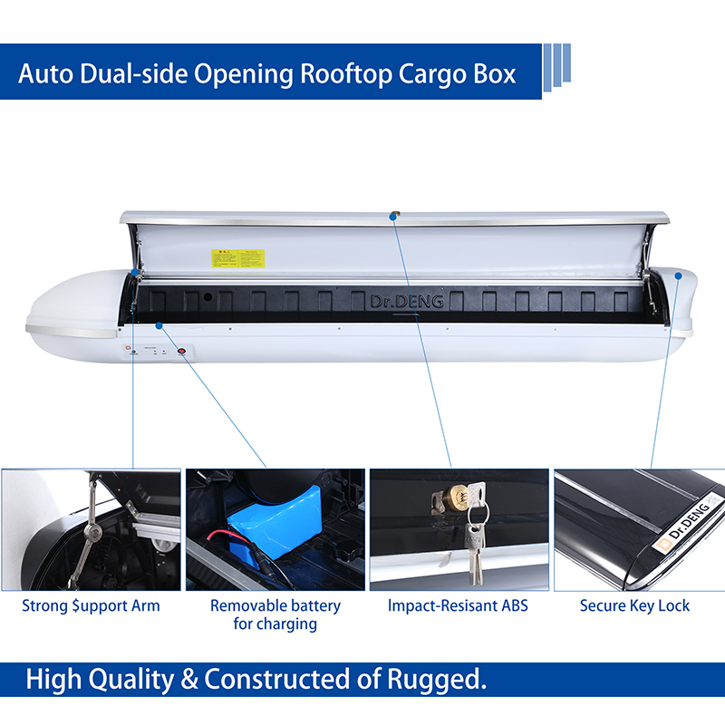 White Car Roof Box