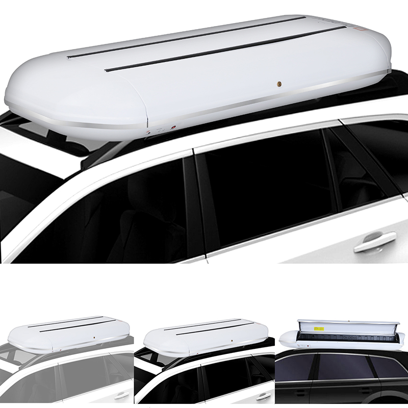 White Rooftop Cargo Box