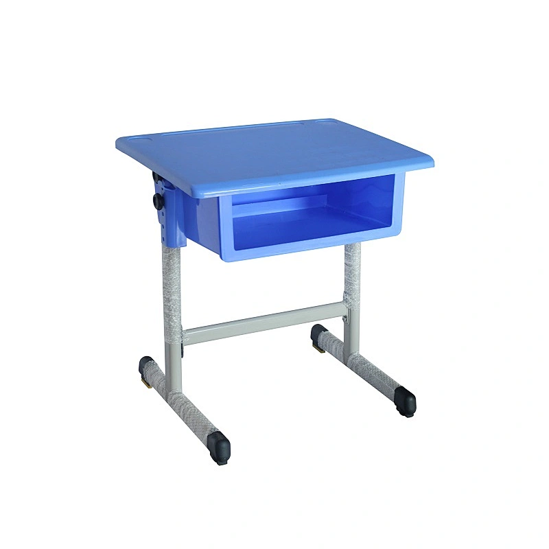 plastic single stuedent desk for high school with adjustable height