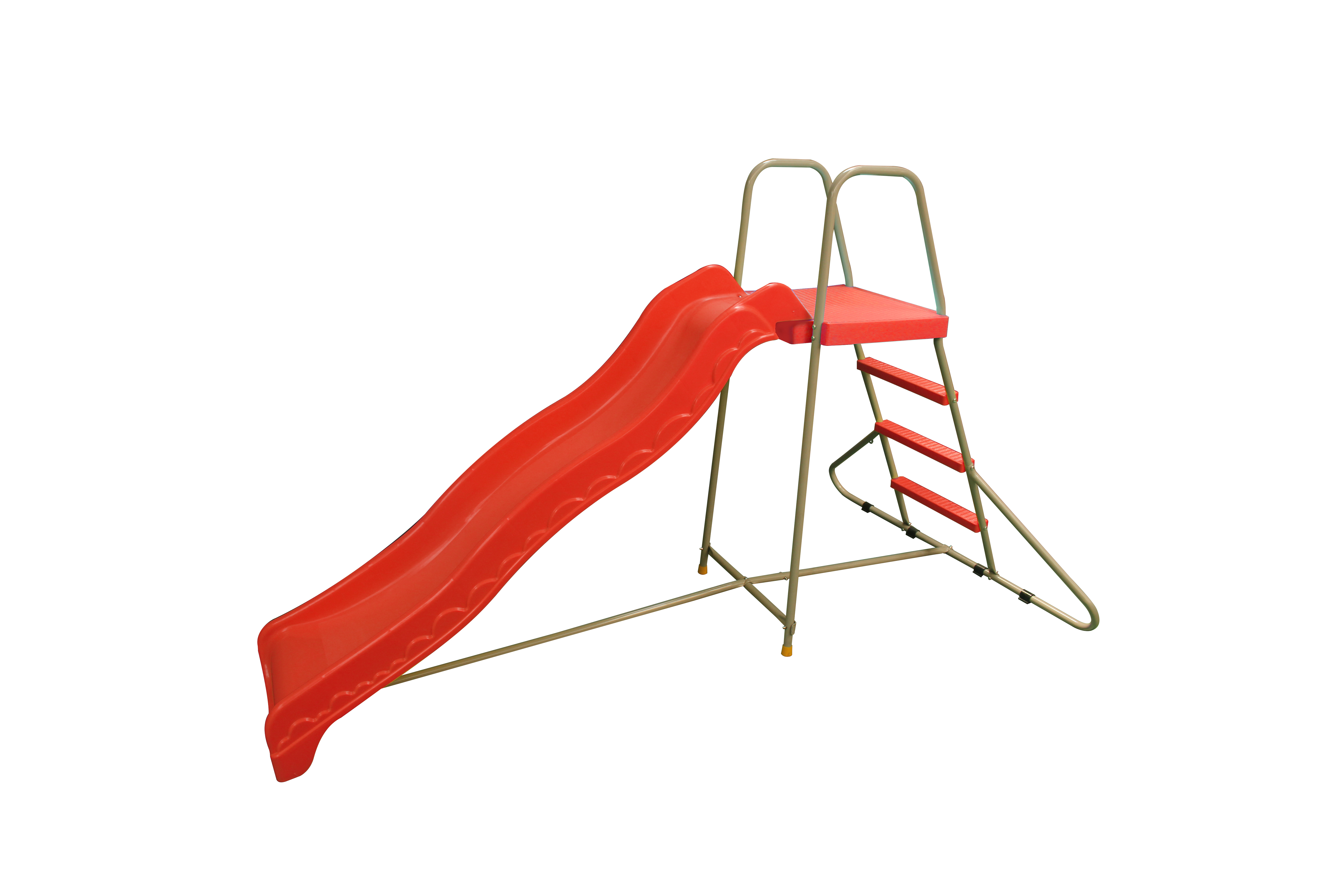 plastic kids slide 180cm long slide with big platform for kindergarten school