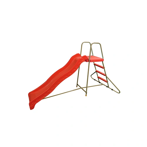plastic kids slide 180cm long slide with big platform for kindergarten school