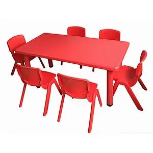 hot sale children table rectangle kids table for kindergarten school