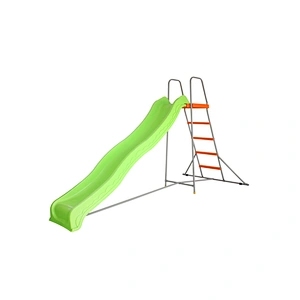 plastic kids slide 250cm long slide with big platform for kindergarten school