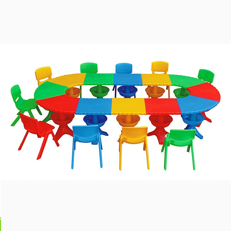 wholesale china made scallop children table for kids kindergarten school