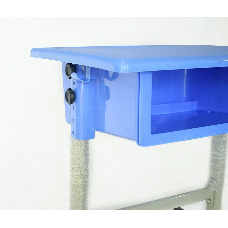 plastic single stuedent desk for high school with adjustable height