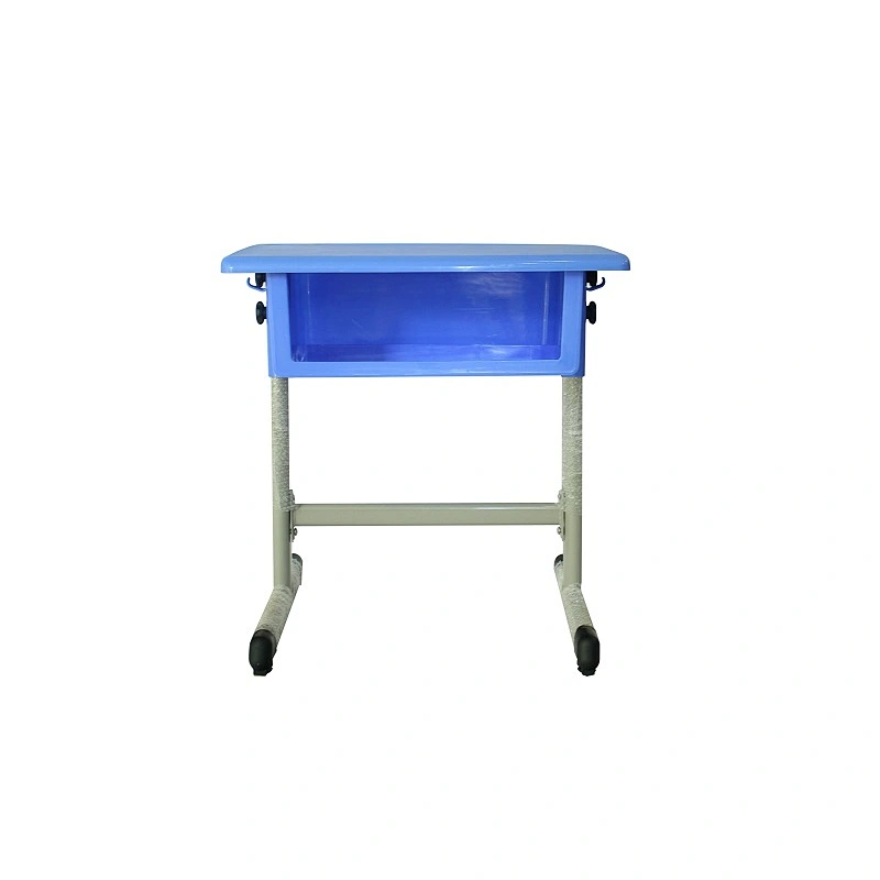 plastic single stuedent desk for high school with adjustable height