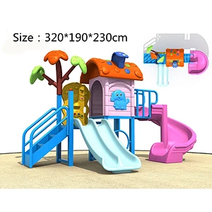big outside children play ground outdoor swing and slide set for kid for fun