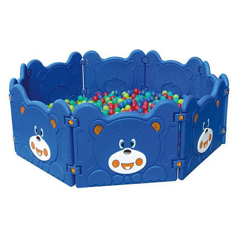 kids fence happy ballpool for fun home and nursery school