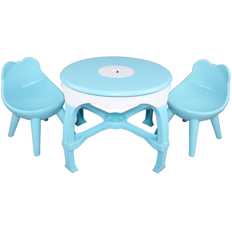 plastic table for children kindergarten round table and chair set for kids