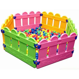 kids fence happy ballpool for fun home and nursery school