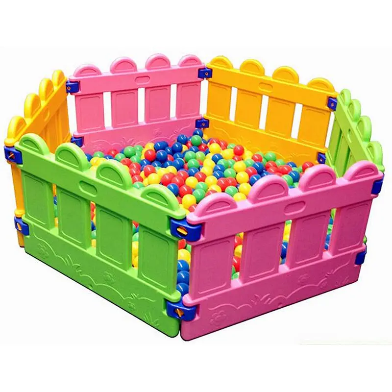 kids fence happy ballpool for fun home and nursery school