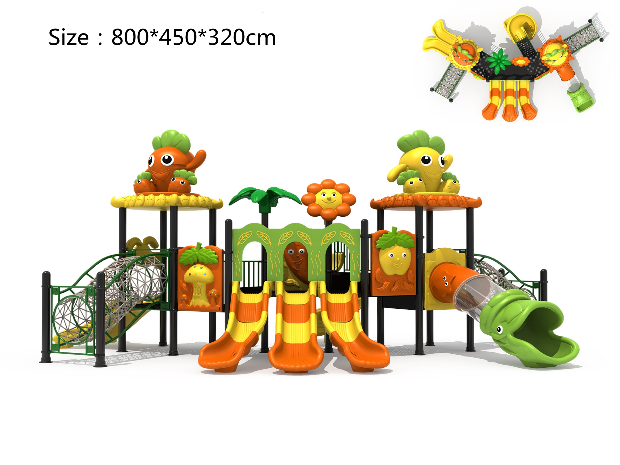 big outside children play ground outdoor swing and slide set for kid for fun
