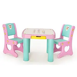 plastic kids table and chair set cartoon table