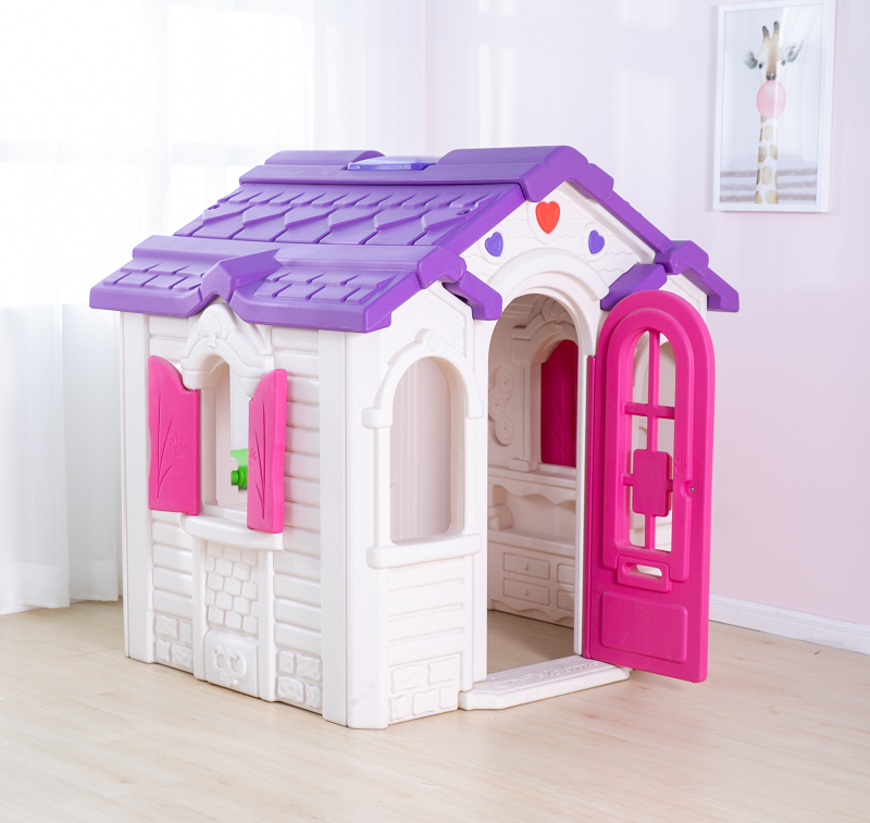 plastic chacolate play house for kids nursery school home play