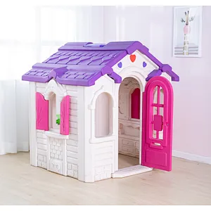 plastic chacolate play house for kids nursery school home play