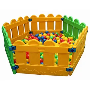 kids fence happy ballpool for fun home and nursery school
