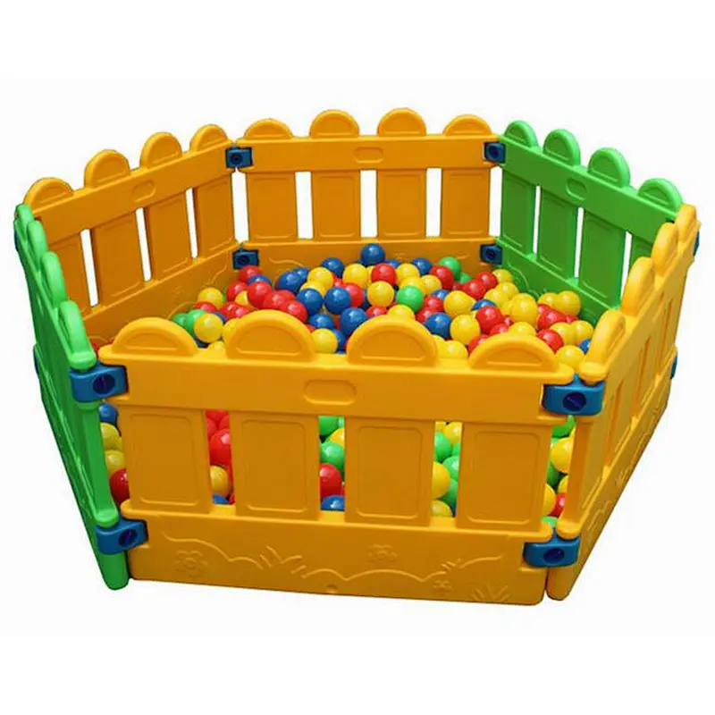 kids fence happy ballpool for fun home and nursery school