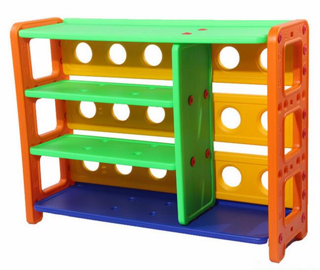 plastic kids multi-functional cabinet kindergarten shelf