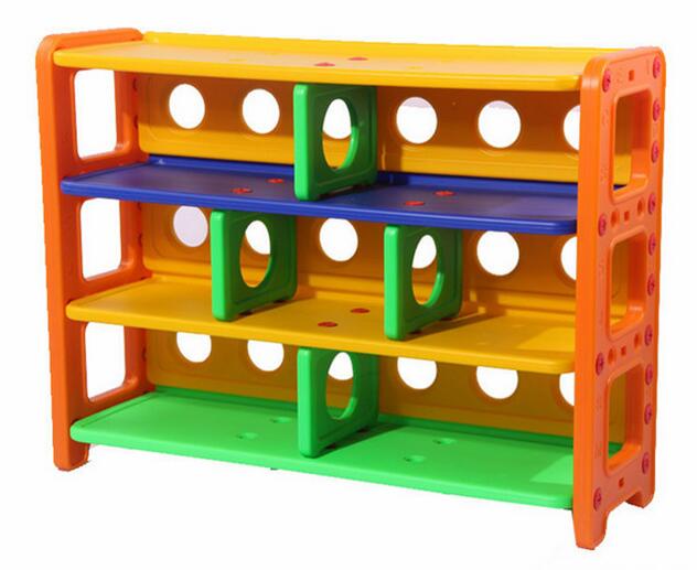 plastic kids multi-functional cabinet kindergarten shelf