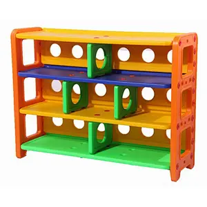 plastic kids multi-functional cabinet kindergarten shelf