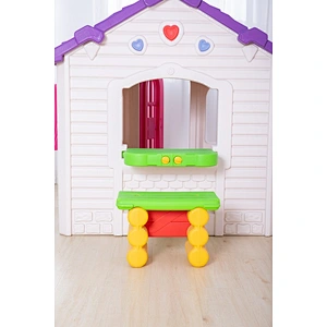 plastic chacolate play house for kids nursery school home play