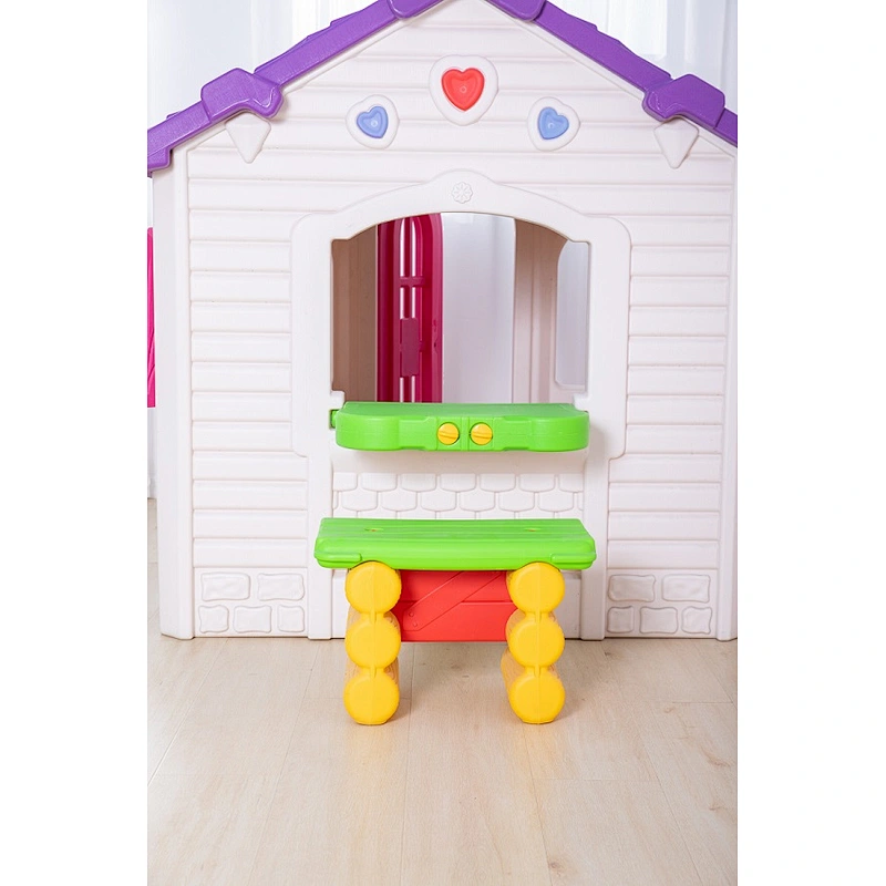 plastic chacolate play house for kids nursery school home play